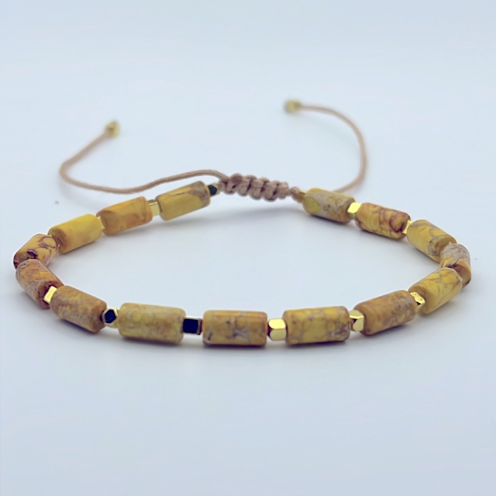 HaNDMADE NATURAL STONE BRAIDED BRACELET FOR GOOD LUCK AND DAILY WEAR